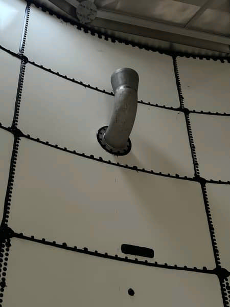 Internal funnel installation example