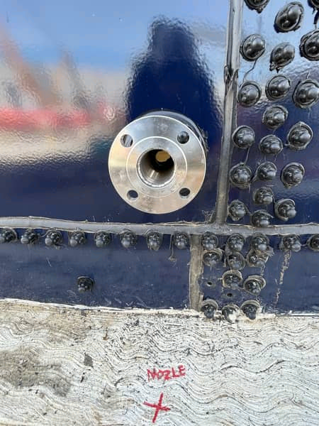 Fabricated nozzle component